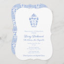 Recherche de chinoiserie bridal shower invitations Bleu et blanc