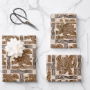 Recherche de symbole antique papier cadeau Aztèque