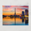 Recherche de coucher soleil paris cartes postales Ville