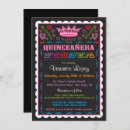 Recherche de fiesta quinceañera invitations Coloré