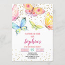Recherche de papillon fille invitations Printemps