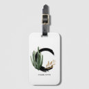 Recherche de cactus bagages étiquettes Monogramme