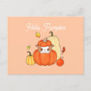 Recherche de citrouilles d cartes postales Bonjour citrouille