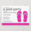 Recherche de tong invitations Pool party