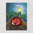 Recherche de lapin neige cartes postales Renard