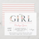 Recherche de florale baby shower fille invitations Mignon