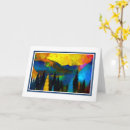 Recherche de peinture de montagne vœux cartes Arbres