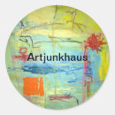 Recherche de visage abstrait autocollants Peinture