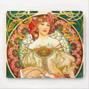 Recherche de portrait vintage tapis souris Fleurs