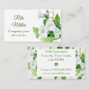 Recherche de fleurs blanches cartes visite Professions administratives