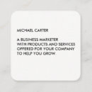 Recherche de simplistes cartes visite Minimaliste
