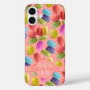 Recherche de macarons français iphone coques Rose