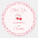 Recherche de cerise rouge autocollants Arc rose