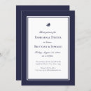 Recherche de nautical répétition dîner invitations Bleu marine et blanc