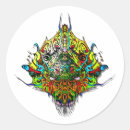 Recherche de monstre jaune autocollants Alien