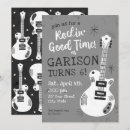 Recherche de rock and roll anniversaire invitations Rockstar