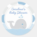 Recherche de petite baleine autocollants Baby shower baleine