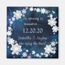 Recherche de bleu royal et blanc magnets Pour elle