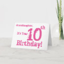 Recherche de 10ème anniversaire cartes Petite fille