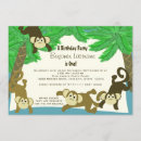 Recherche de chimpanzé invitations Jungle