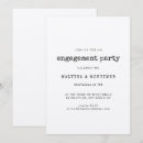 Recherche de partie de vintage fiançailles invitations Minimaliste