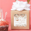Recherche de floral carrés autocollants Baby shower
