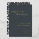 Recherche de motif floral noir blanc invitations Élégant