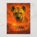 Recherche de hyennas cartes postales Nature