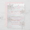 Recherche de rose et argent de girlie invitations Pays des merveilles hivernales