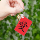 Recherche de symboles japonais porteclés Rouge