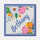 Recherche de cadre bleu magnets Floral