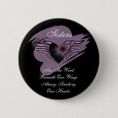 Recherche de coeur à ailes badges Rose
