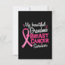 Recherche de survivant vœux cartes Sensibilisation au cancer