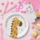 Recherche de anniversaire girafe assiettes enfants