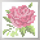 Recherche de point croisé posters Rouge