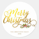 Recherche de houx de noël autocollants Nom
