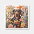 Recherche de dachshund serviettes Floral