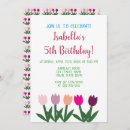 Recherche de tulipe invitations À la fête d'anniversaire