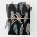 Recherche de motif de plumes papier cadeau Élégant