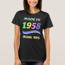 Recherche de 1958 tshirts Pièces d'origine