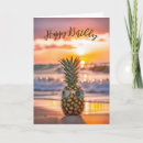Recherche de ananas anniversaire cartes Tropical