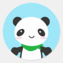 Recherche de panda heureux autocollants Animaux