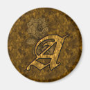Recherche de lettres fleuries magnets Monogramme