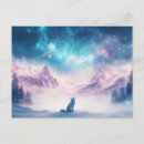 Recherche de silhouette de loup cartes postales Toute personne
