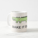 Recherche de crocodile tasses Illustration