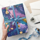 Recherche de or brillant papier cadeau Violet
