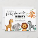 Recherche de baby safari anniversaire invitations Animaux de la jungle