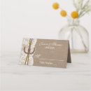 Recherche de rustic mariage placement cartes Burlap