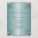 Recherche de bleu cyan invitations Argent