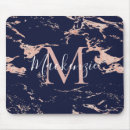 Recherche de marbre bleu tapis souris Monogramme
